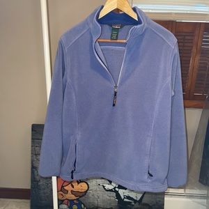 L.L. Bean Light Purple 1/4 Zip Sweater